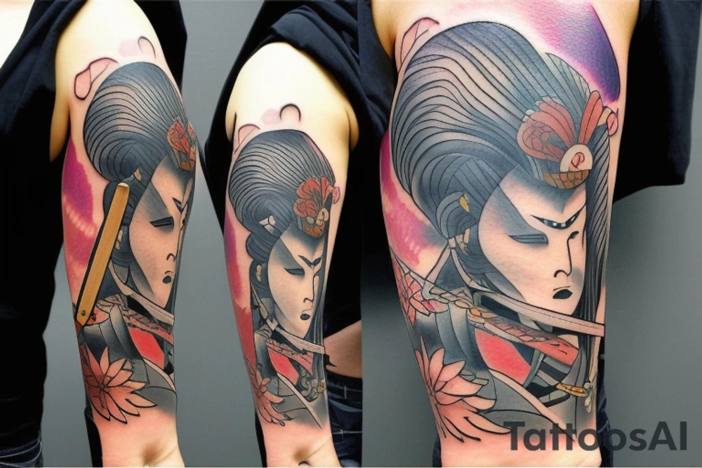 Hurt Samurai not accepting defeat tattoo idea