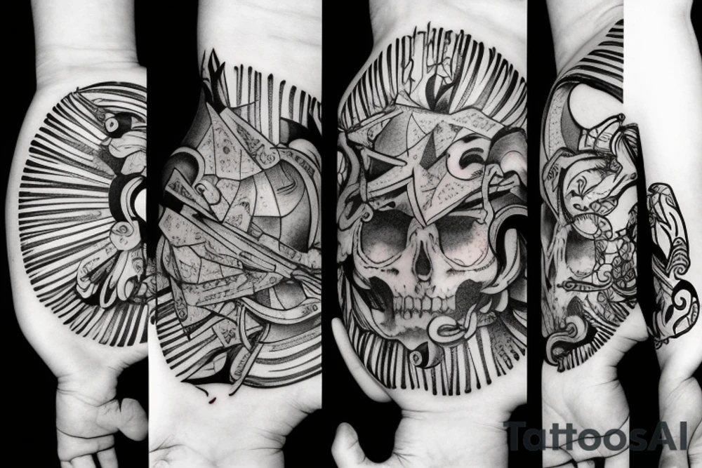 Love the hand that fate deals you and play it as your own, for what could be more fitting? tattoo idea