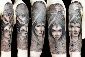Romanian warrior tattoo idea