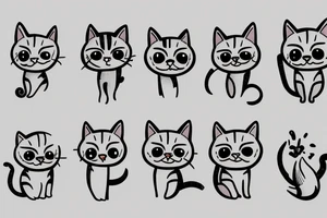 cute little cat tattoo idea