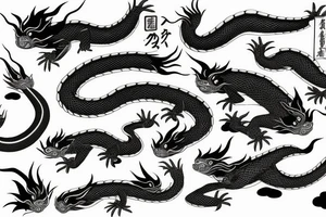 japanese gragon tattoo idea