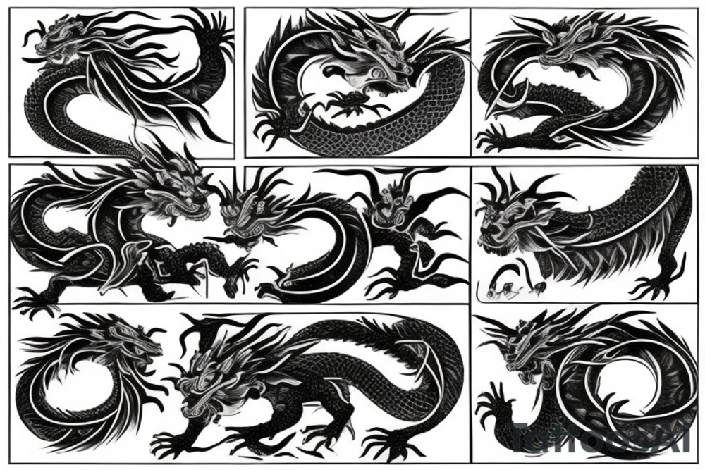 japanese dragon tattoo idea