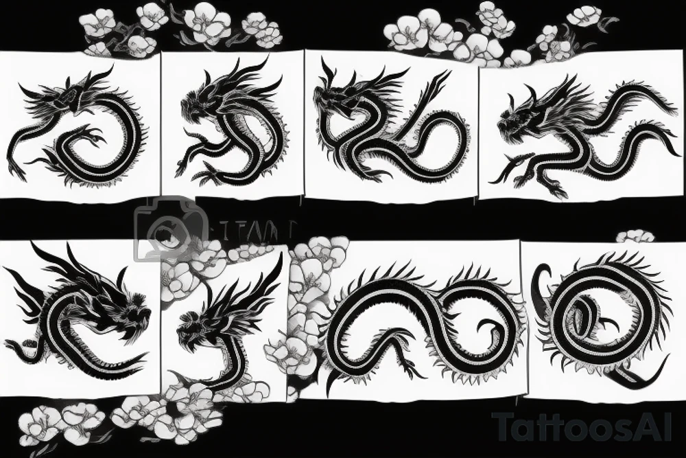 japanese dragon tattoo idea