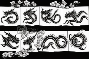 japanese dragon tattoo idea