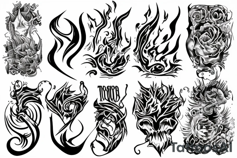 torch tattoo idea