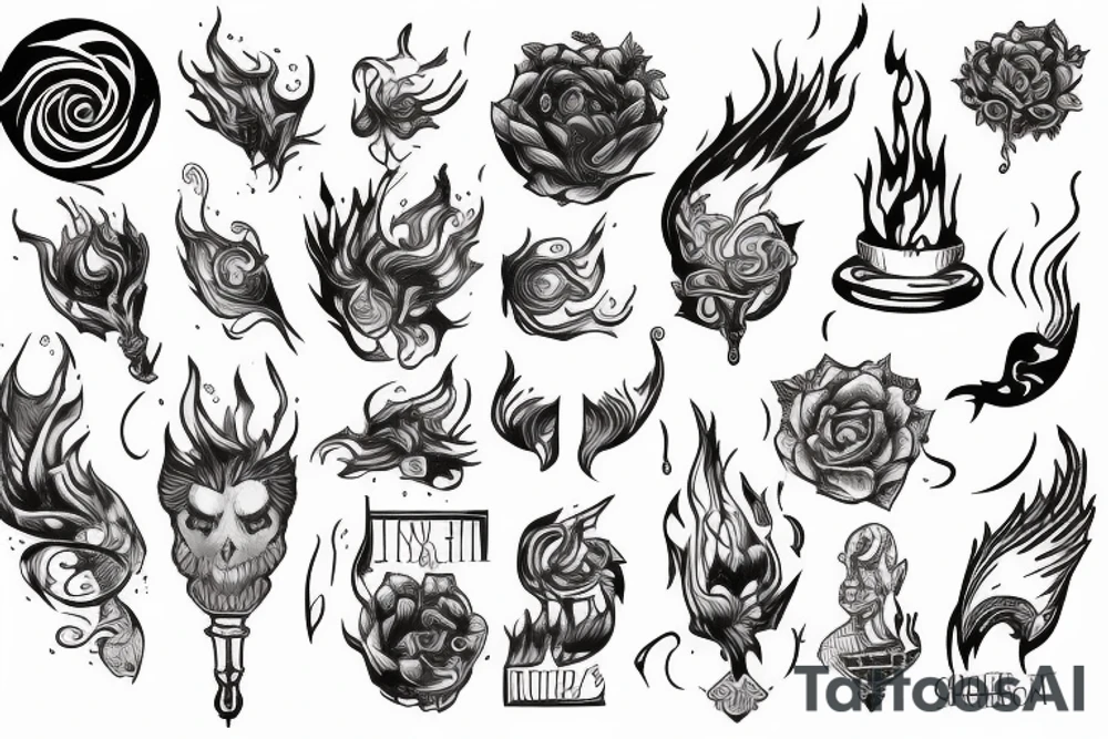 torch tattoo idea