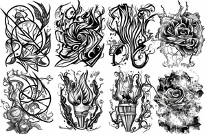 torch glass tattoo idea