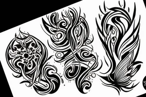 torch glass fire tattoo idea