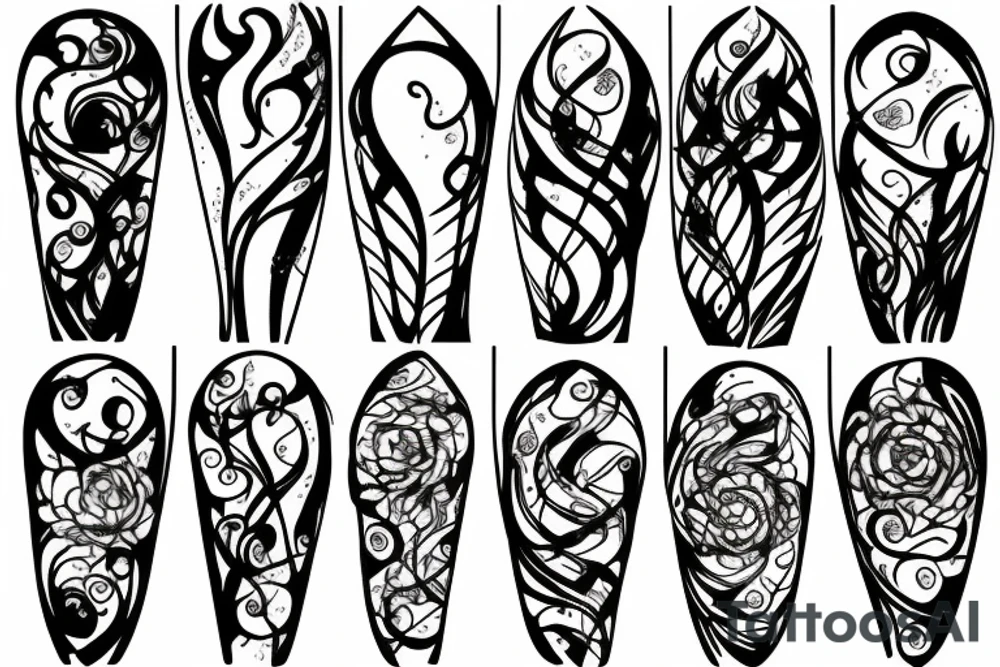 torch glass art fire tattoo idea
