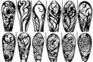 torch glass art fire tattoo idea