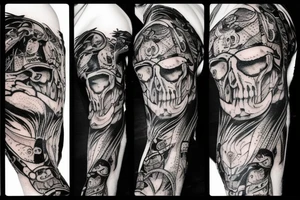 Ram skull tattoo idea
