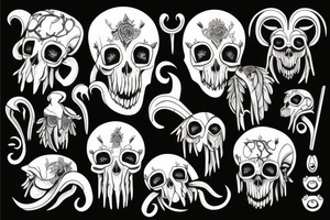 Ram skull tattoo idea