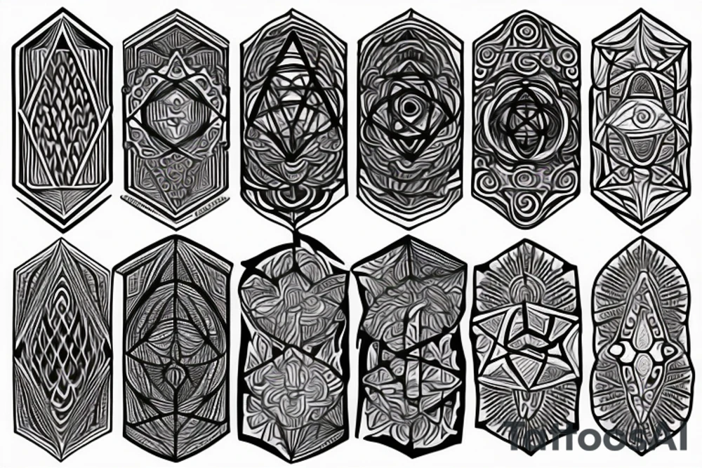 sacred geometry tattoo idea