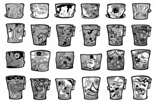 cracked water pitcher tattoo idea
