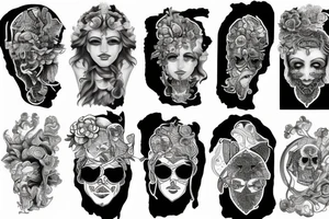 Zeus z piorunami tattoo idea