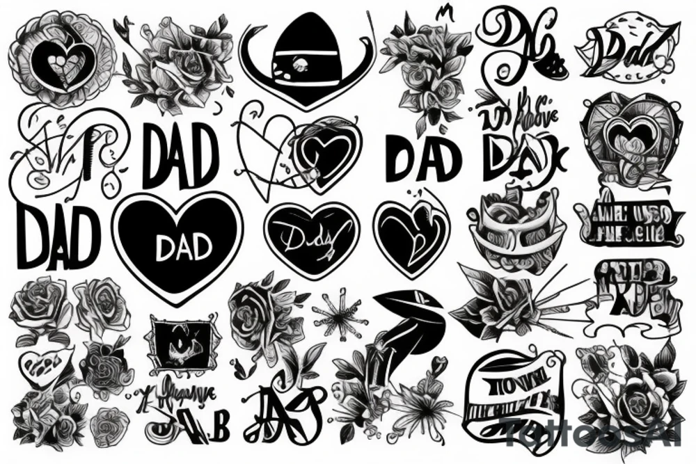 i love my dad tattoo idea