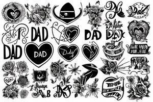 i love my dad tattoo idea