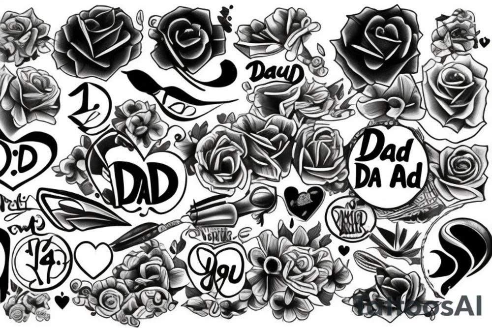 i love my dad tattoo idea