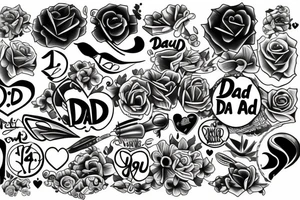 i love my dad tattoo idea