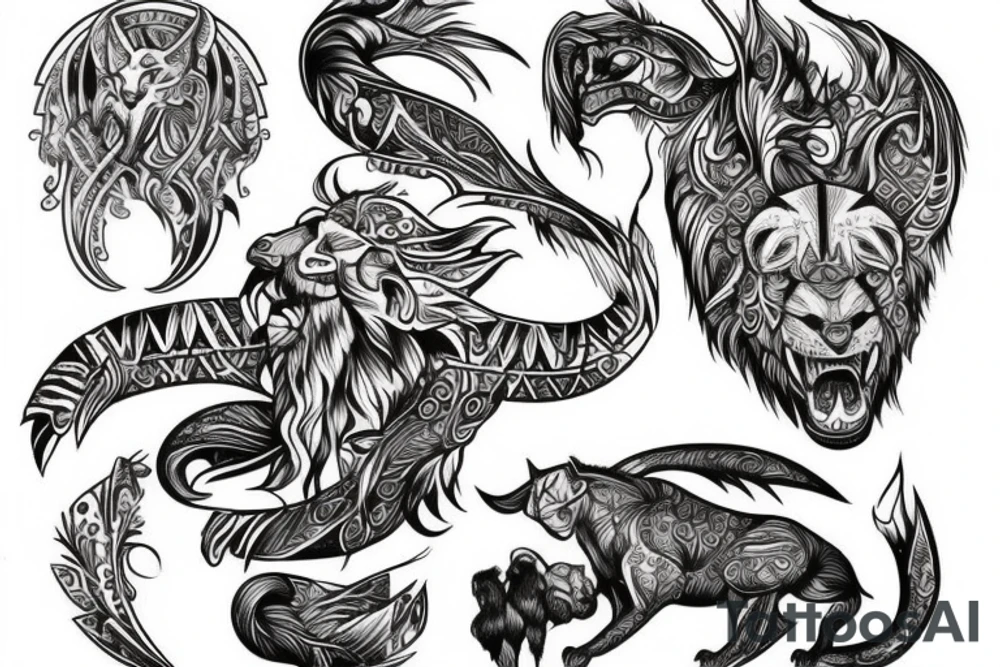 slavic beast tattoo idea