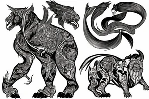 slavic beast tattoo idea