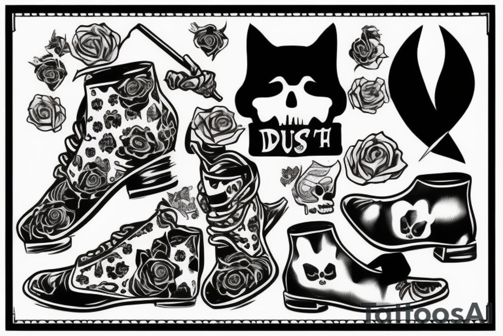 death from puss in boots tattoo idea