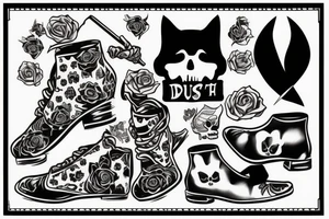 death from puss in boots tattoo idea