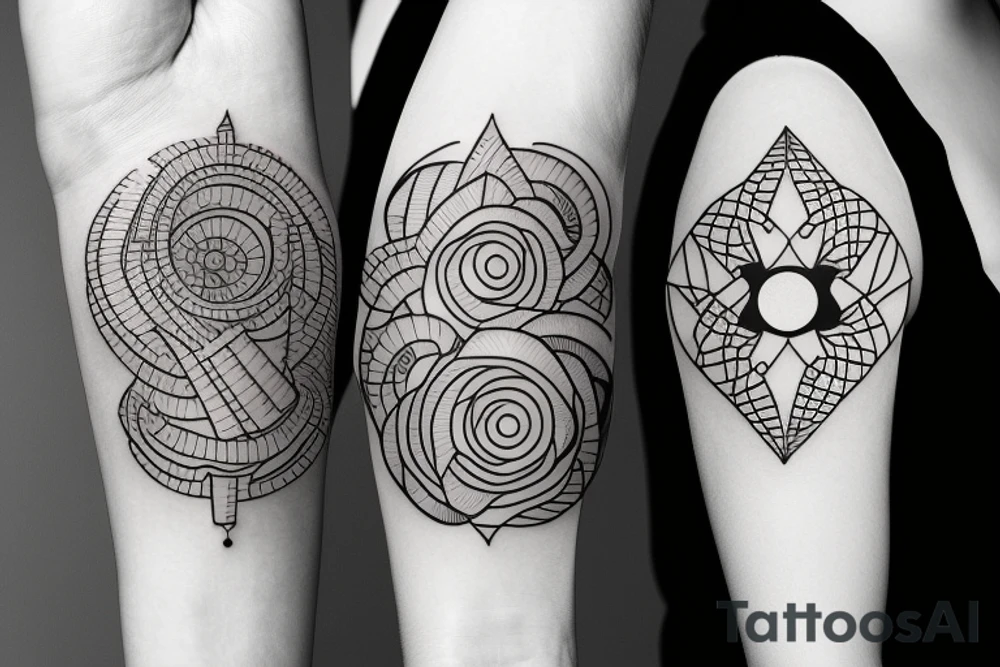 Dad and daughter tattoo idea