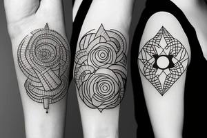 Dad and daughter tattoo idea