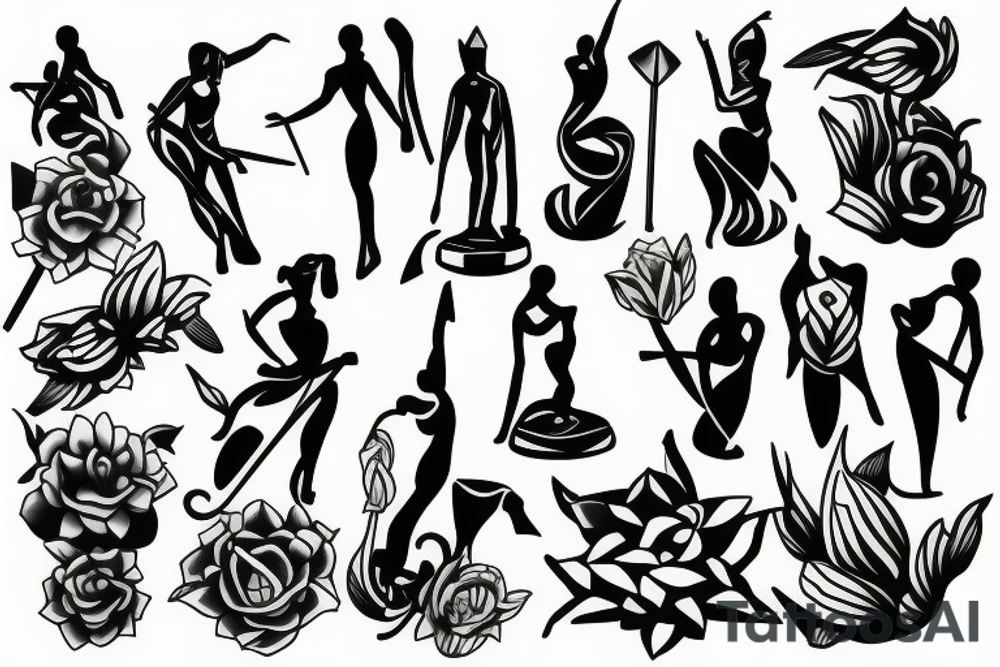 Statue creating a sculpture tattoo idea