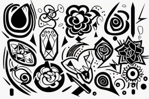 Sąd and daughter love tattoo idea
