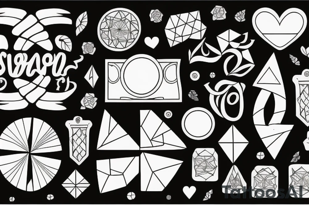 Sąd and daughter love tattoo idea