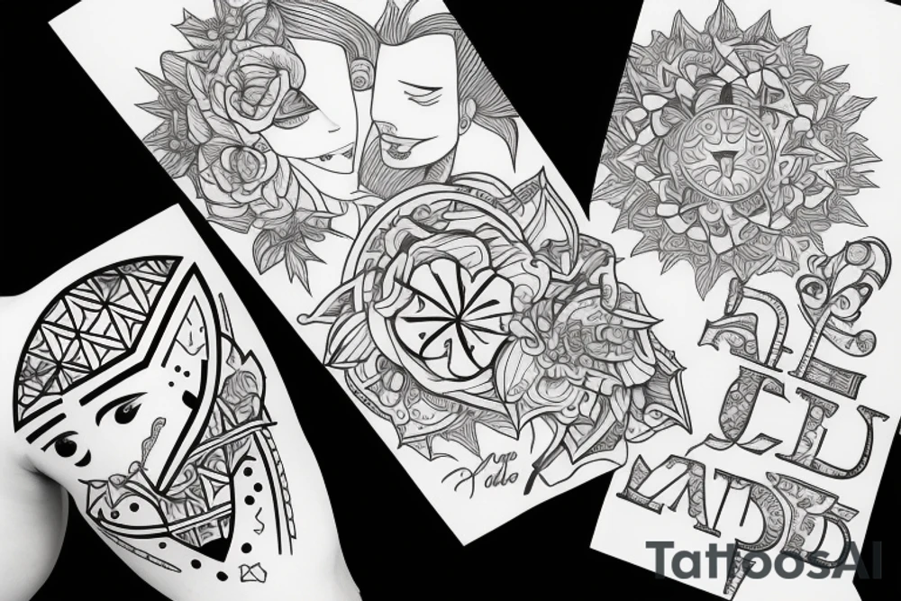 Dad and daughter love tattoo idea