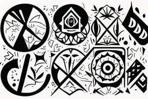 Dad and daughter love tattoo idea