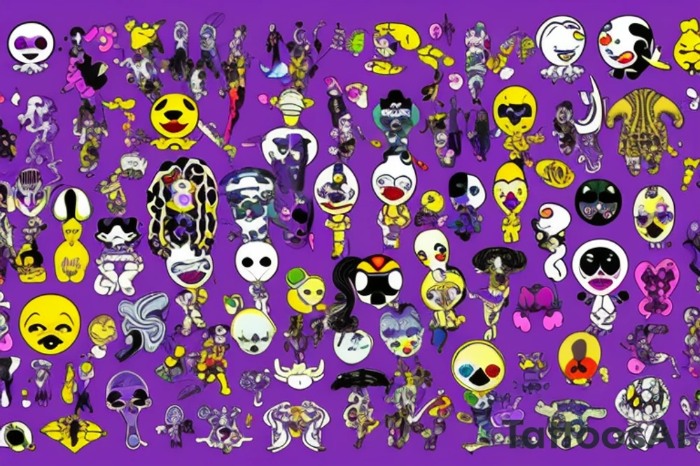 kiss,purple,Xoxo,Prince,bad,gold,alien tattoo idea