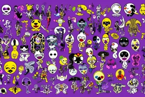 kiss,purple,Xoxo,Prince,bad,gold,alien tattoo idea