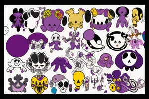 kiss,purple,Xoxo,Prince,bad,gold,alien tattoo idea