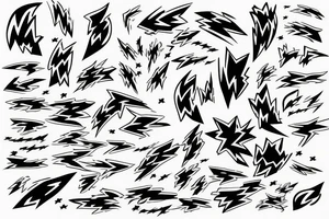 lightning nature power tattoo idea