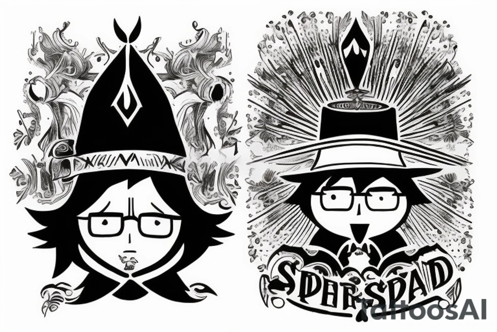 King of spades design tattoo idea