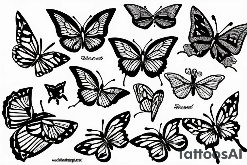 butterfly tattoo idea