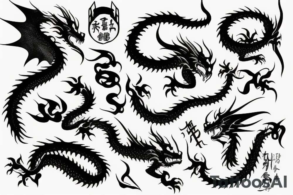 dragon tattoo idea
