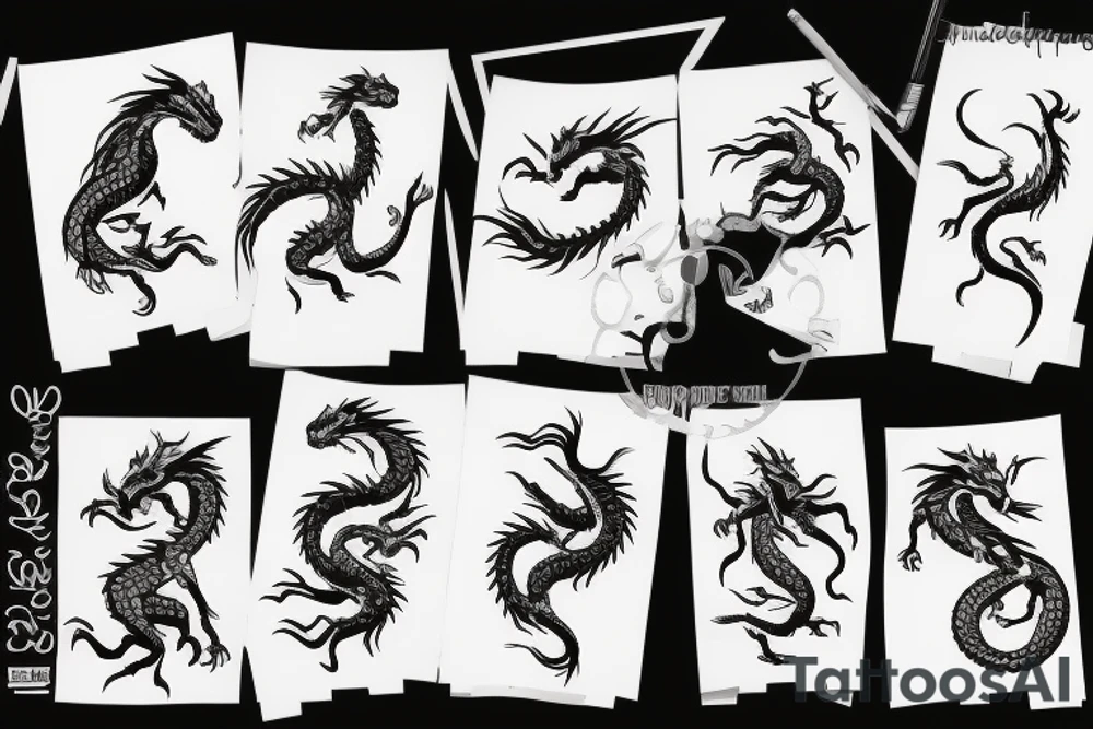 dragon tattoo idea