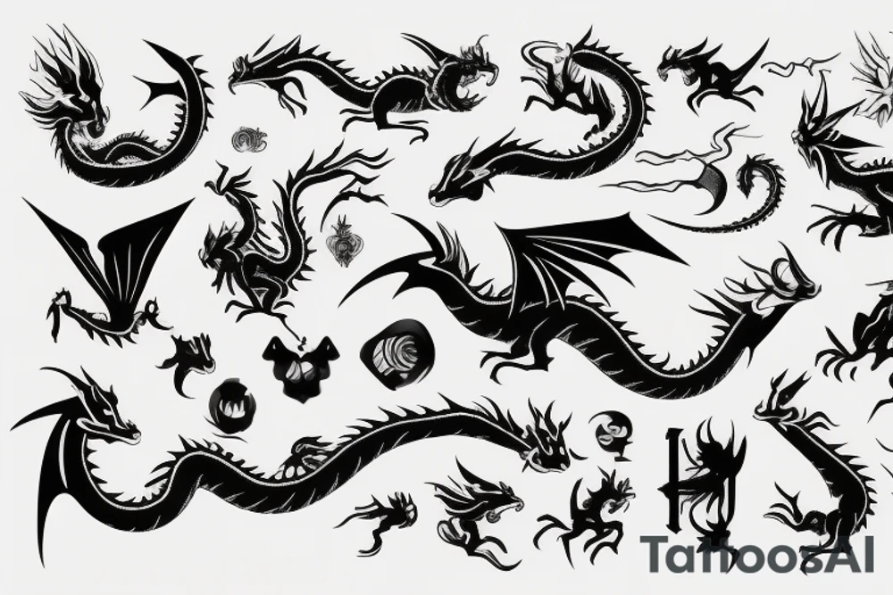 dragon tattoo idea