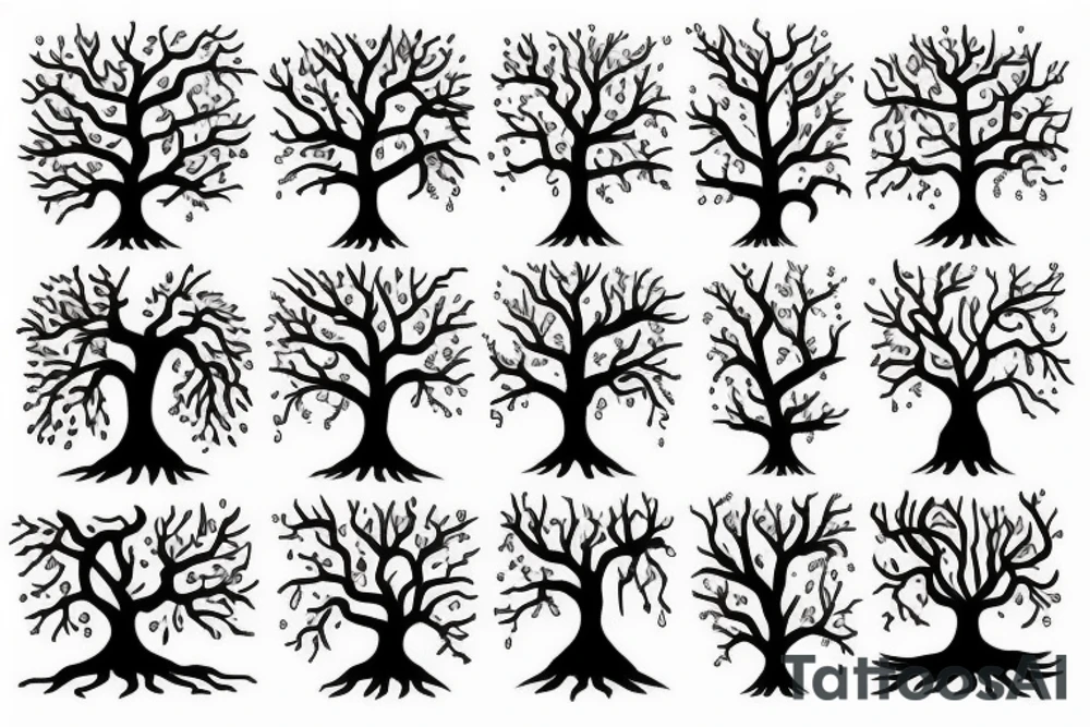 Life tree roots tattoo idea