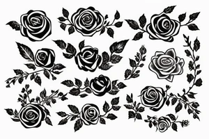 Eyanna writing with a rose tattoo idea