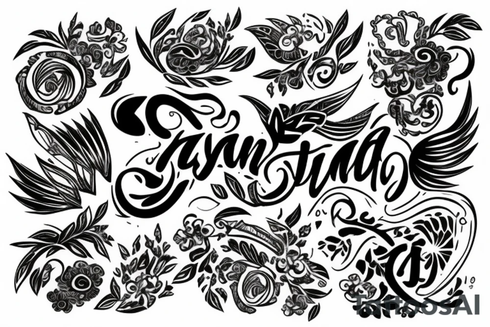 Eyanna writing tattoo idea