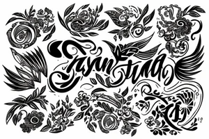 Eyanna writing tattoo idea