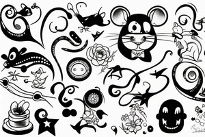 Rat with a smile tattoo idea