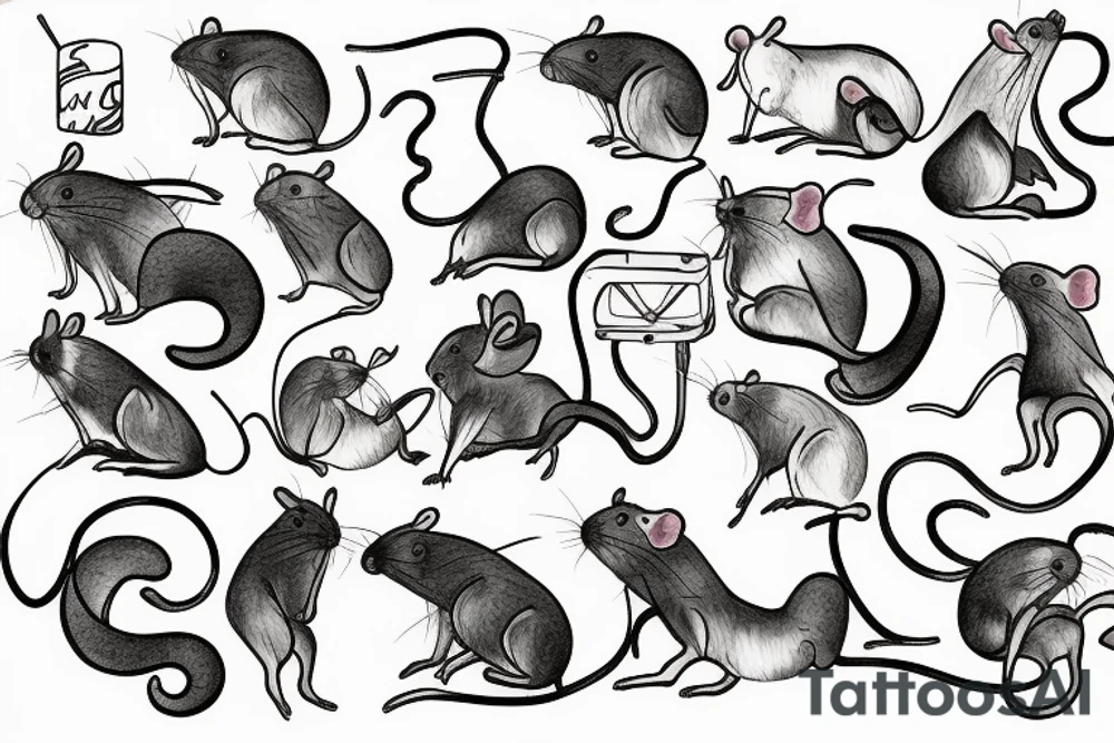 Transgender rat tattoo idea
