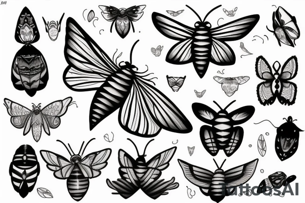 Moth tattoo idea
